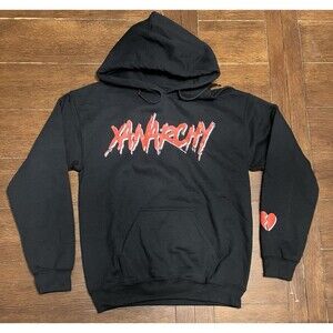 Lil Xan Hoodie Mens Anarchy Tour Artist Concert Official Merch Music Black S New